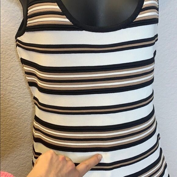 𝅺FELICITY & Coco Bodycon Bandage Striped Dress - Picture 11 of 11